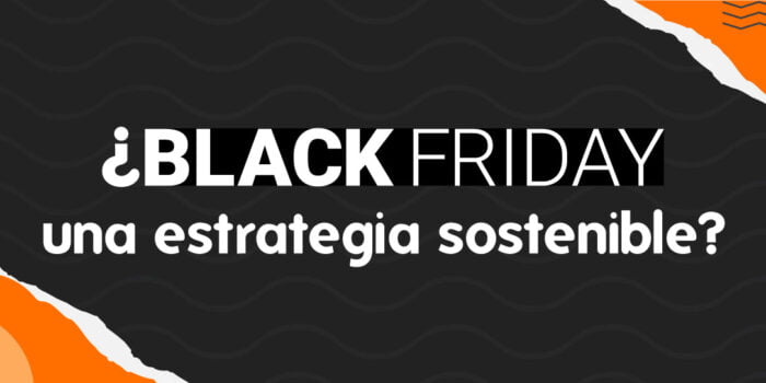 Banner Fondo Negro Con Bordes Rasgados Naranja Titulo ¿black Friday Una Estrategia Sostenible?